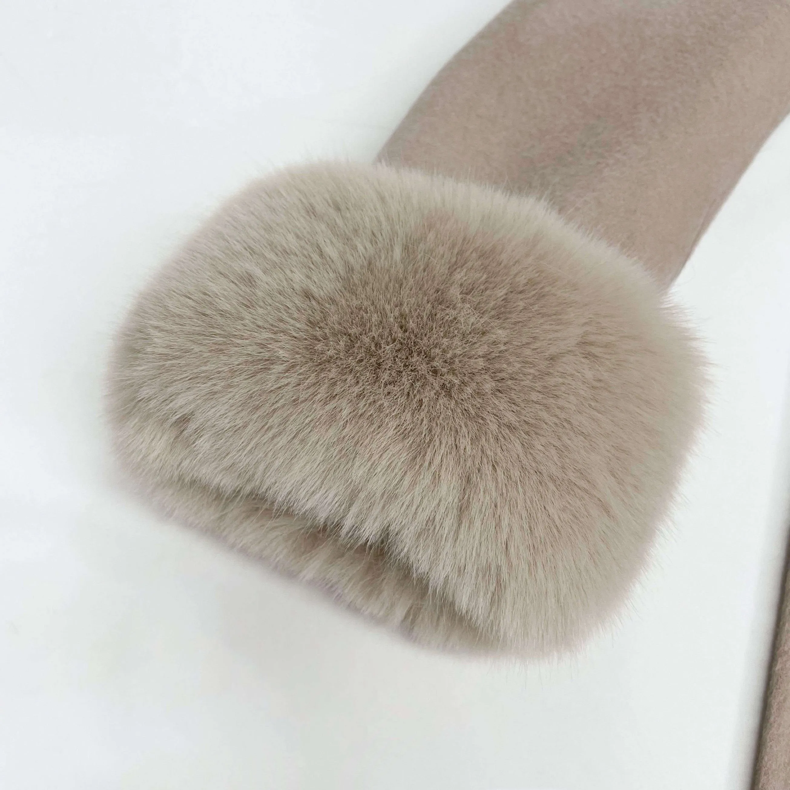 Victoire Faux Fur Cashmere Coat