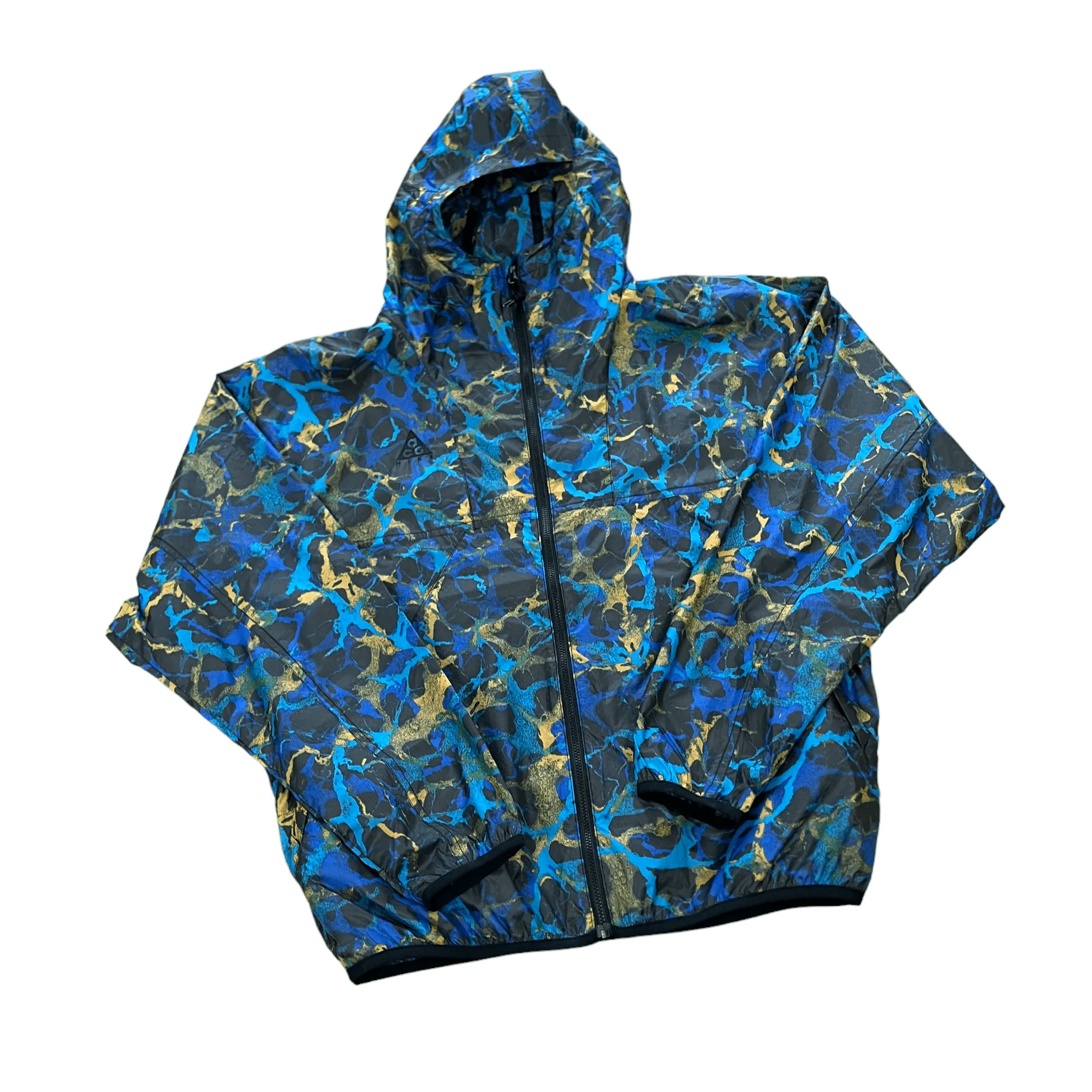 Vintage Blue + Yellow Nike ACG Jacket - Medium