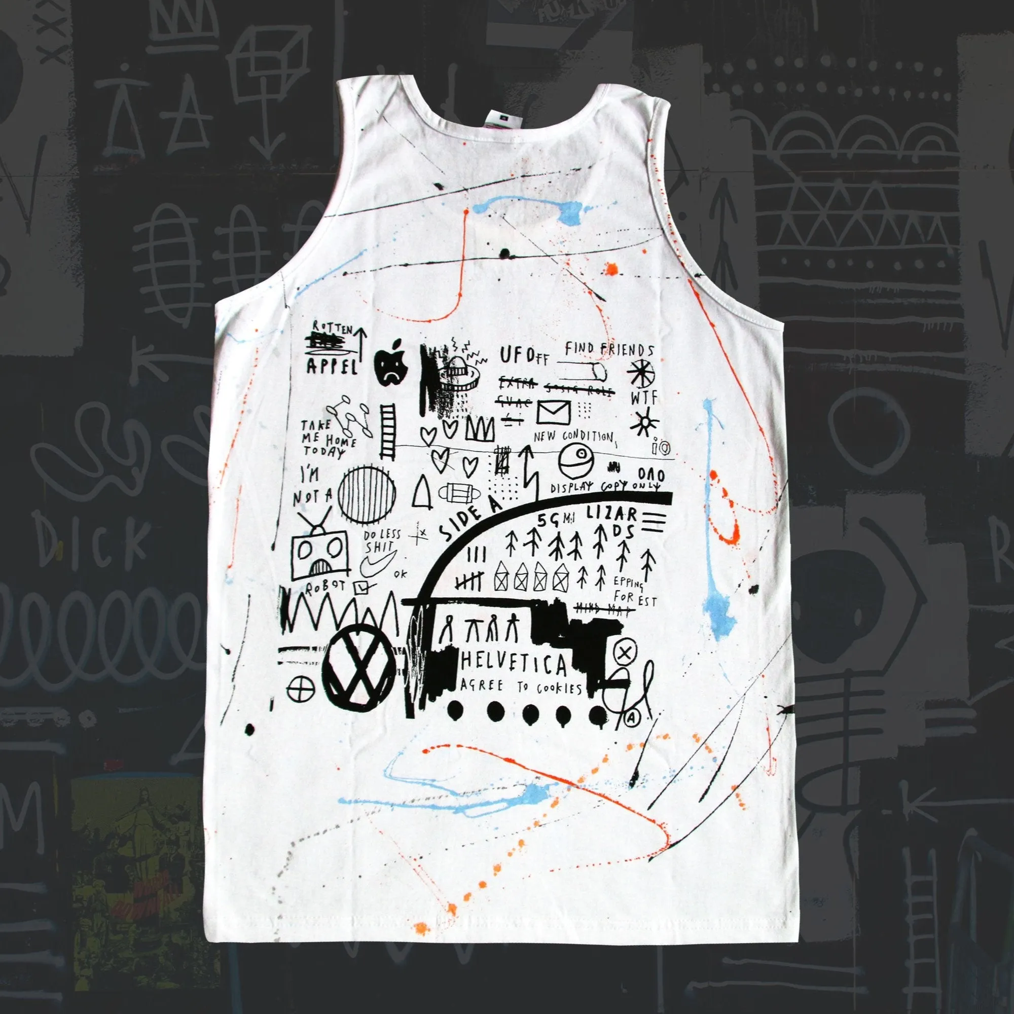 Wearable Art - Hand Finished White Vest S/M