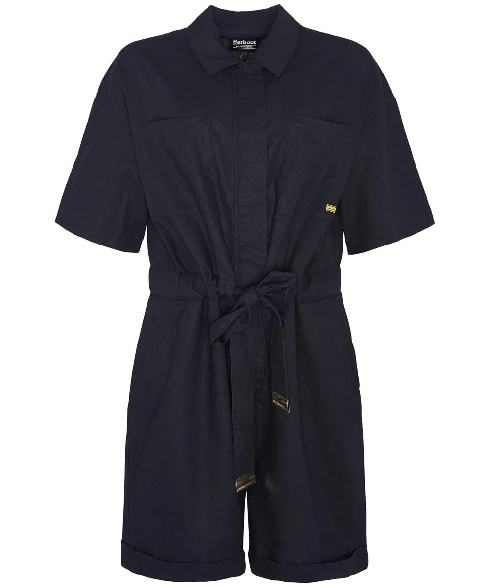 Women's Barbour International Rosell Cotton Linen Blend Playsuit