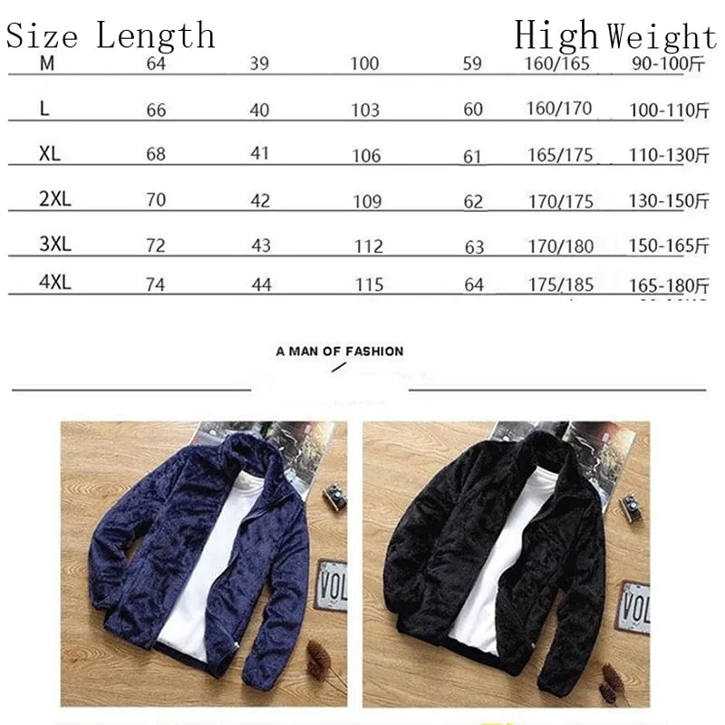 Xituodai Coral fleece Warm Men's Coat Trend Shopping Winter Jackets Version Slim 2021 New Men's Casual Fleece Jacket Male Clothe